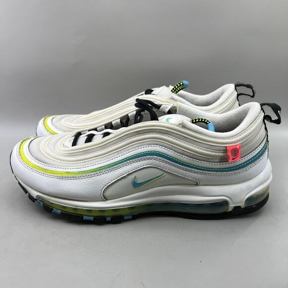 Nike Air Max 97 Worldwide Pack Shoes Men Size 11 White Green Running Sneakers - Picture 3 of 9